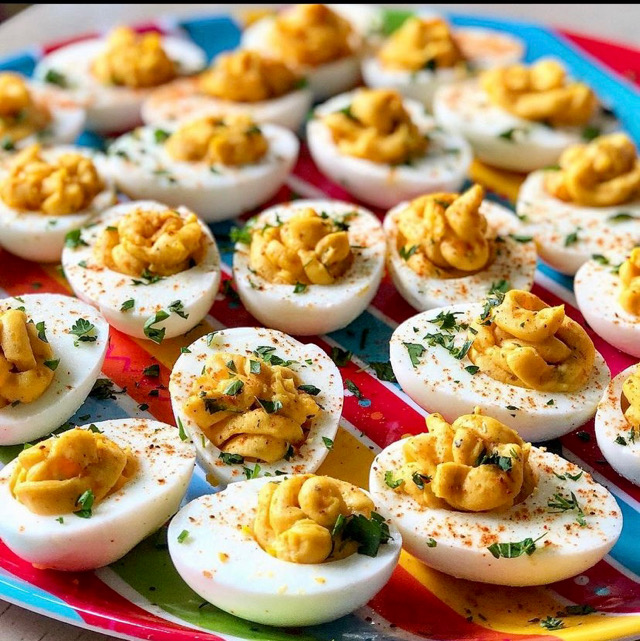 Old Bay Deviled Eggs