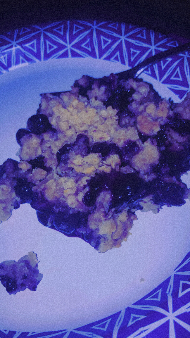Slims blueberry cobbler