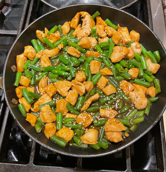 Chicken Teriyaki and Green Beans