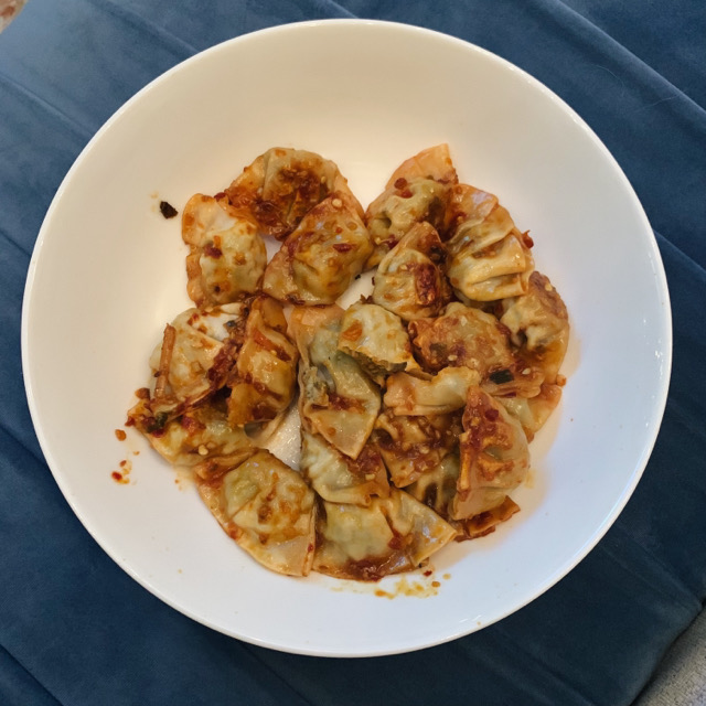 Chili garlic soy dumplings!