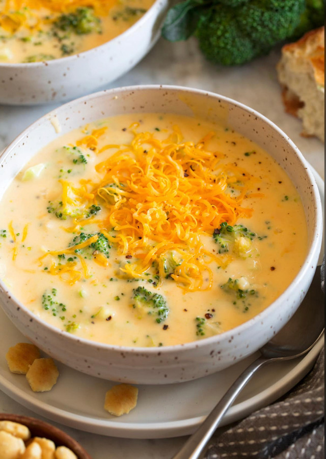 Broccoli cheese soup
