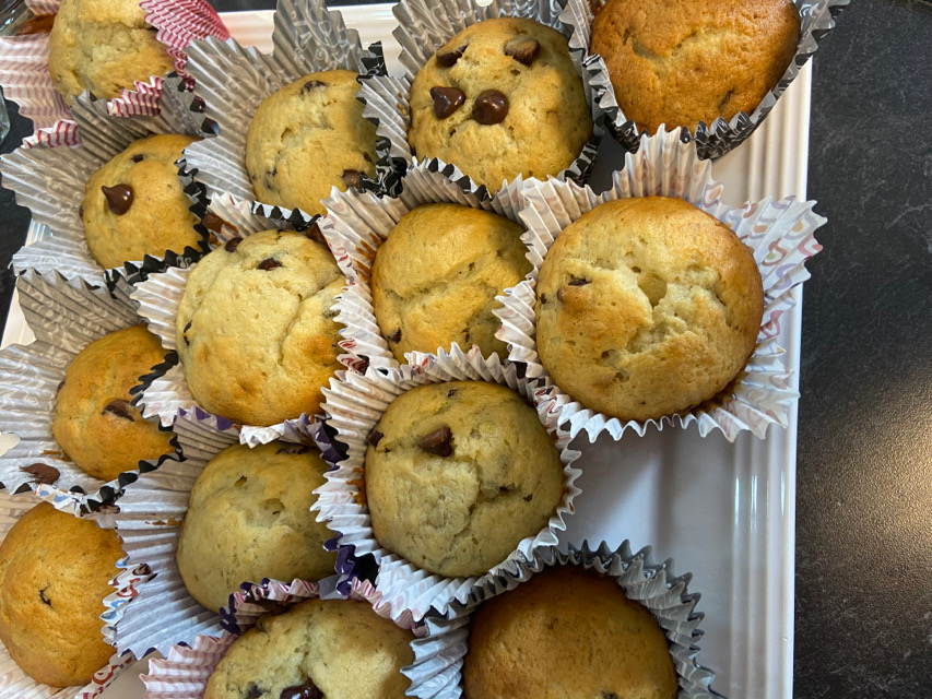 Banana Chocolate Chips Muffins