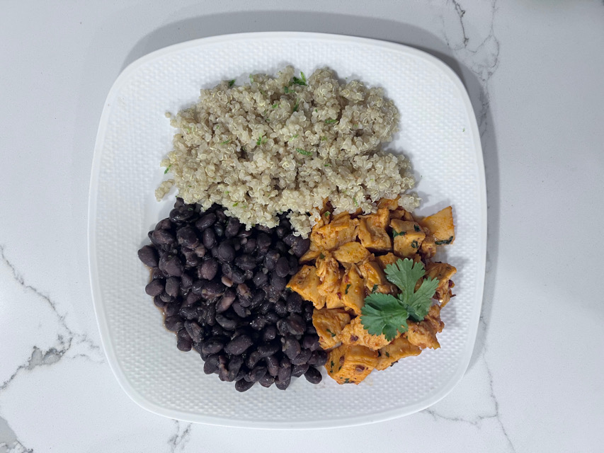 Chipotle Chicken w/ Lime Quinoa & Beans