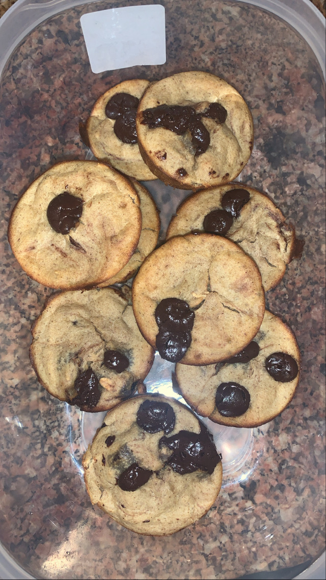 Chocolate banana muffins