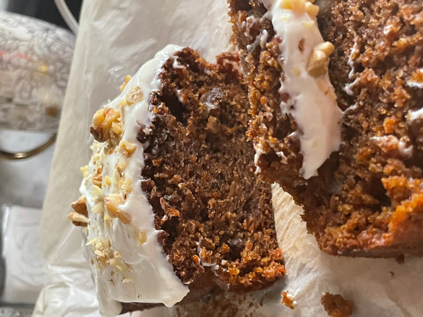 The Moistest Carrot Cake Loaf