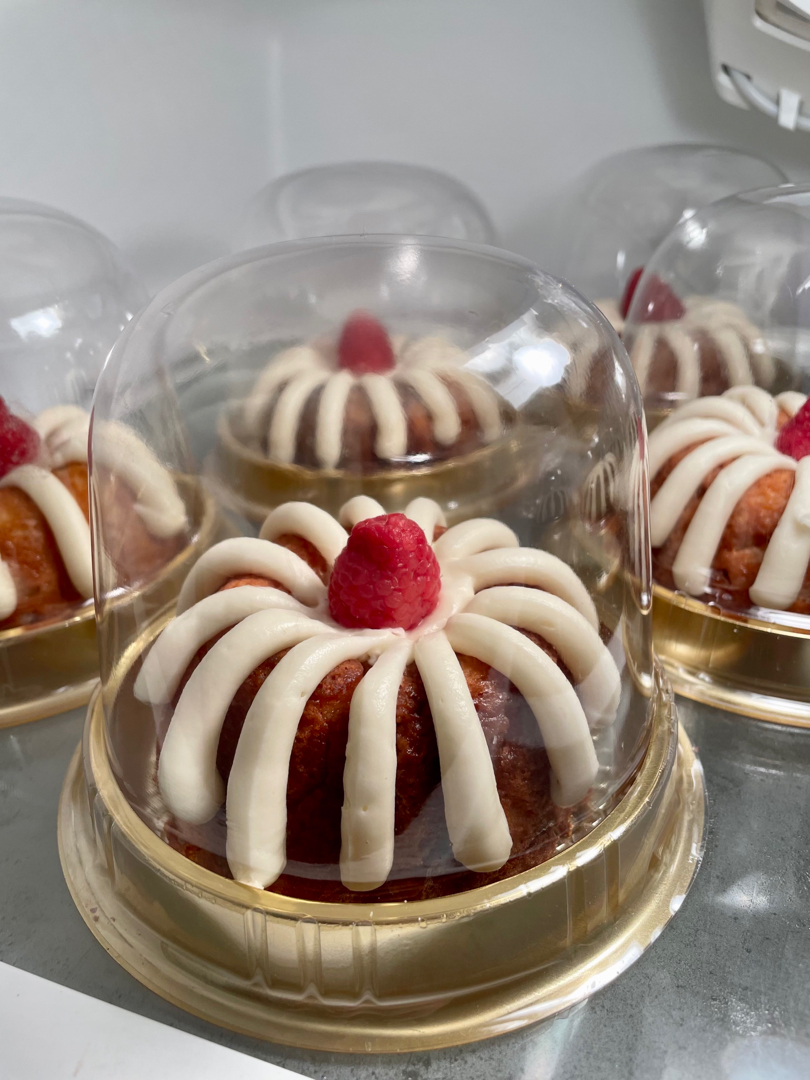 White Chocolate Raspberry Bundt Cake