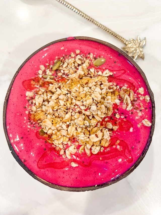 Post workout smoothie bowl