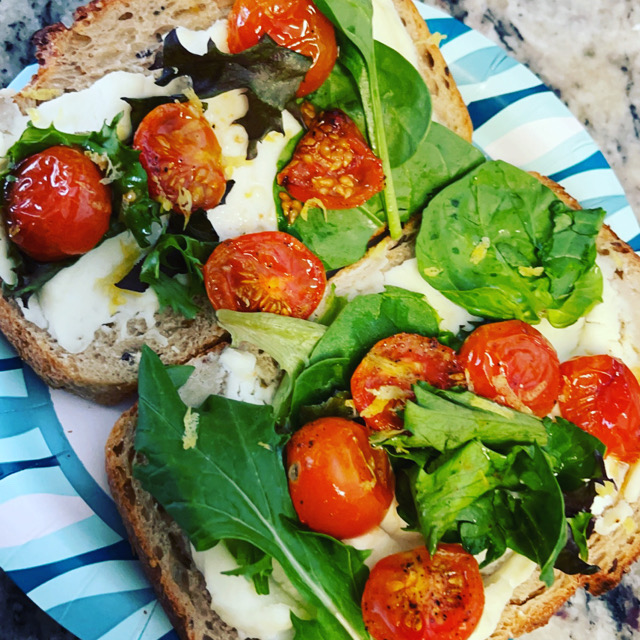 Lemon Zest Ricotta Toast