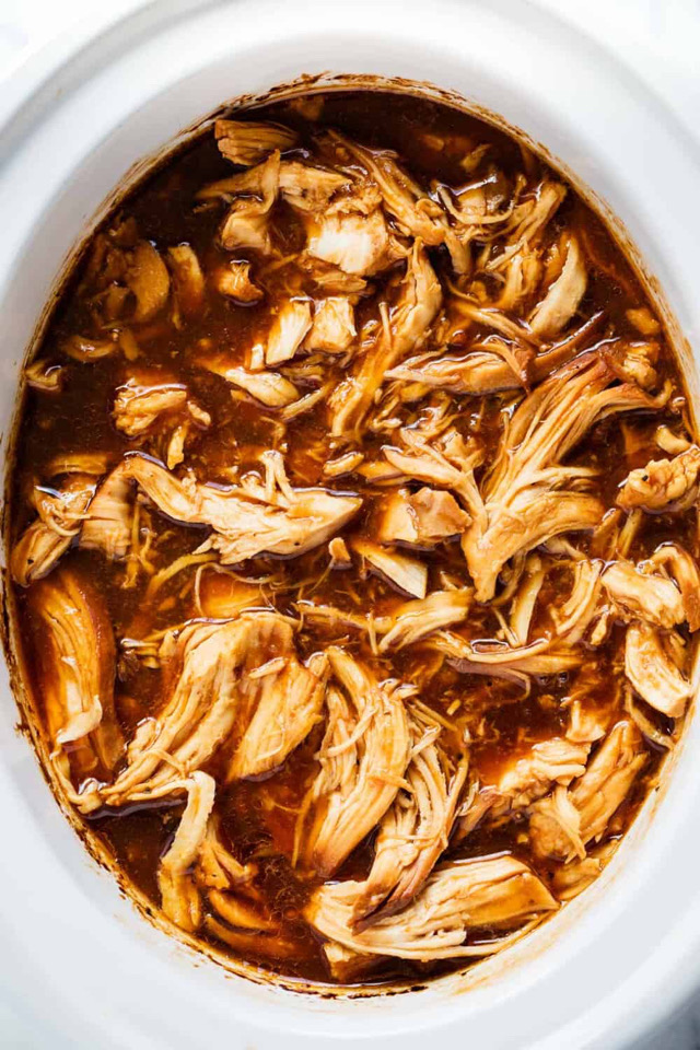 The Best Pulled BBQ Chicken