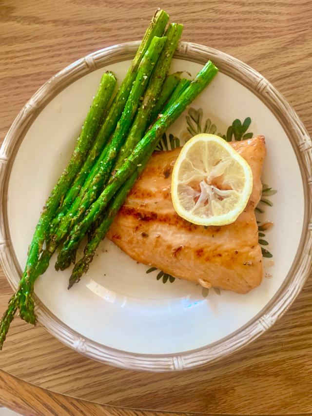 Honey Lemon Garlic Tilapia w/ Asparagus
