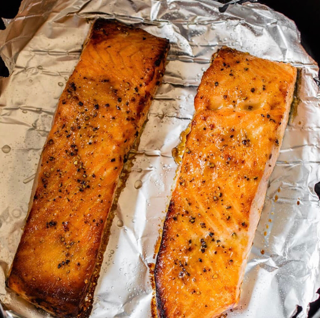 Honey Mustard Airfryer Salmon