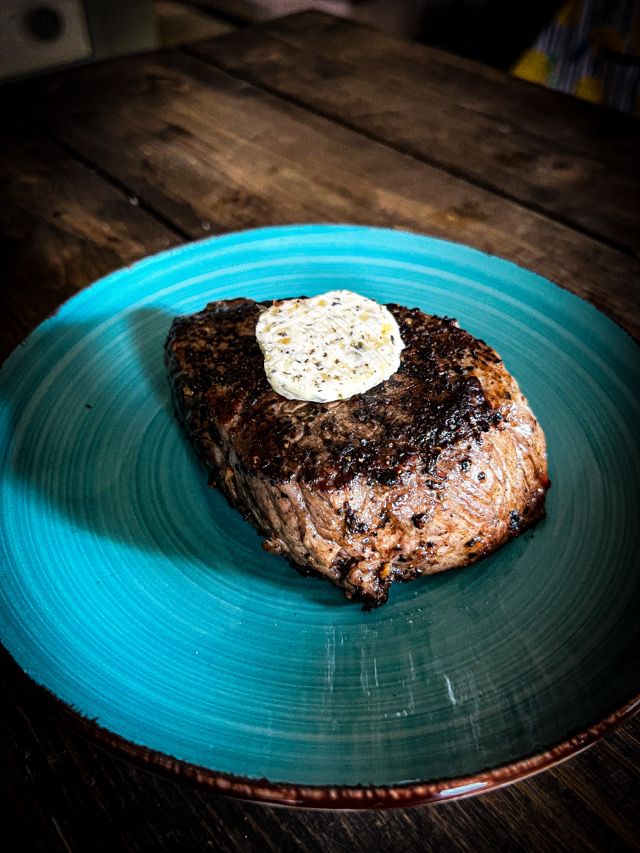Blackstone Steaks with Compound Butter