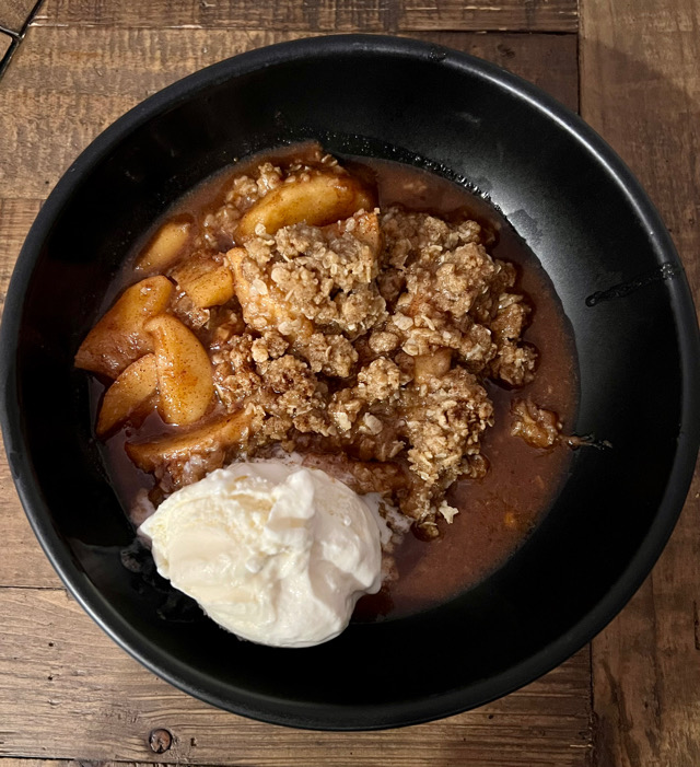 Autumn Chai Spice Apple Crisp Vegan