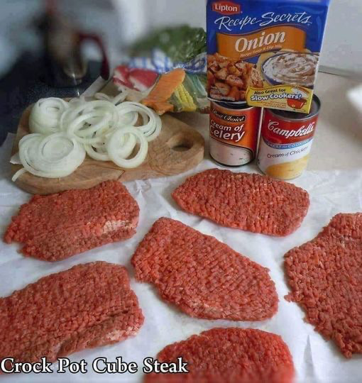 Crock pot cube steak