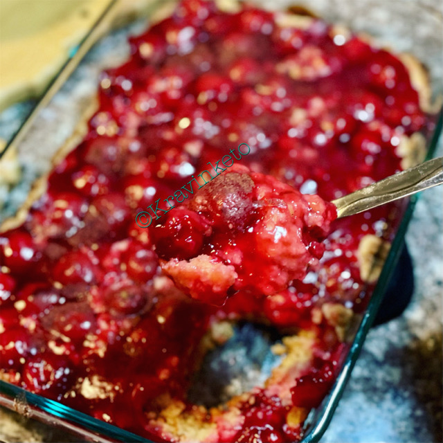 Low Carb Cherry Cobbler