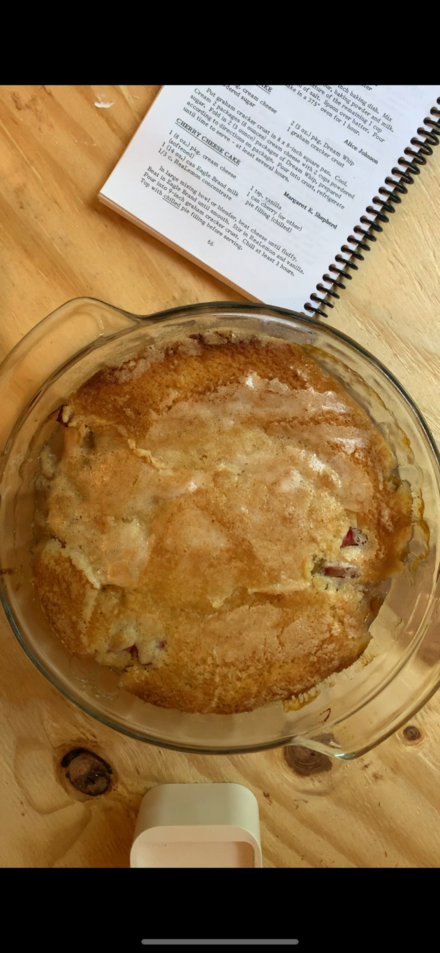 Vintage Rhubarb Cobbler