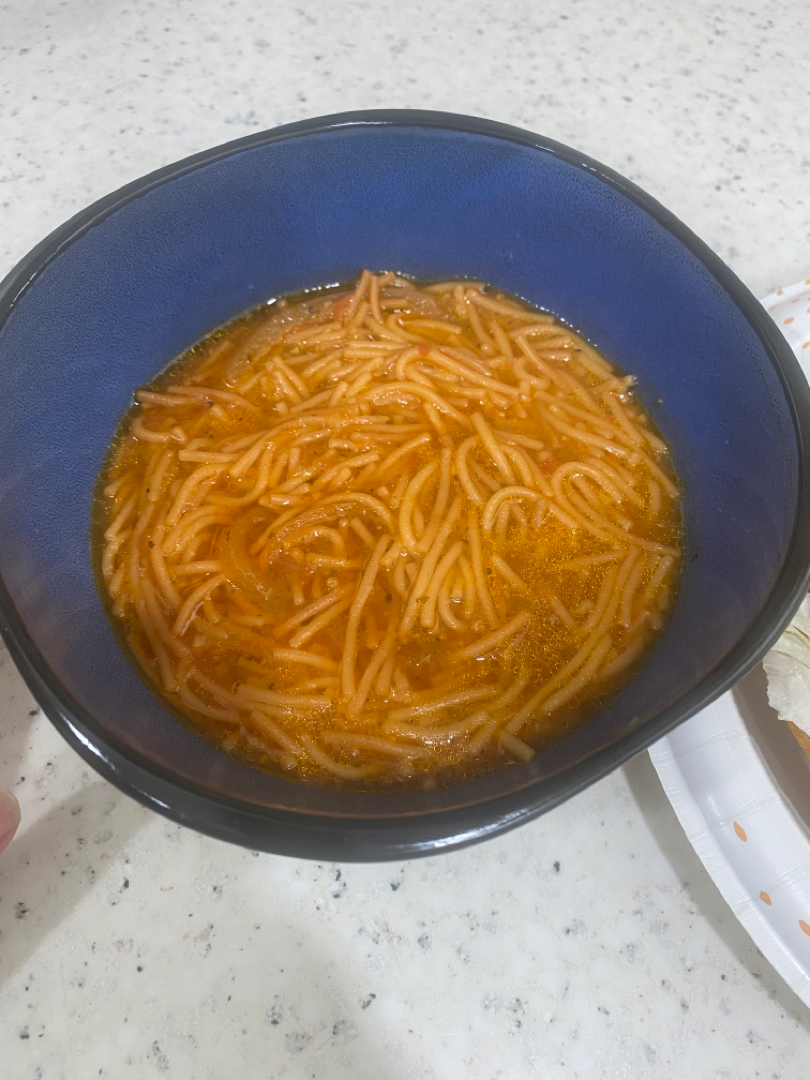 Authentic fideo sopa