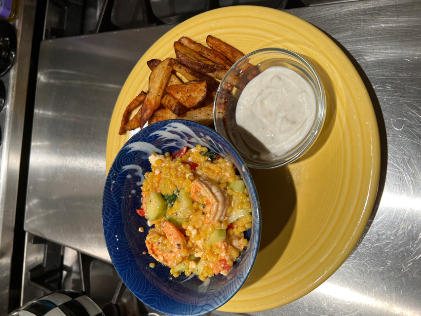 Mediterranean Shrimp Couscous