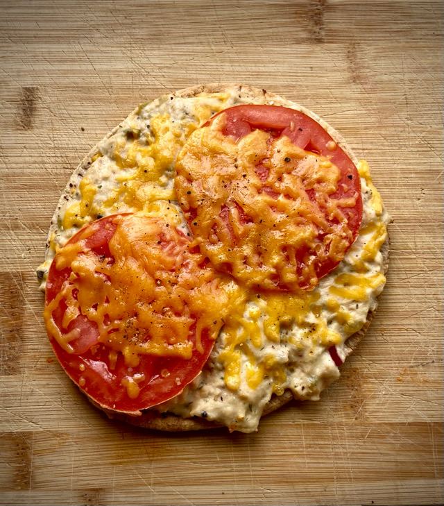 Pita tuna melt