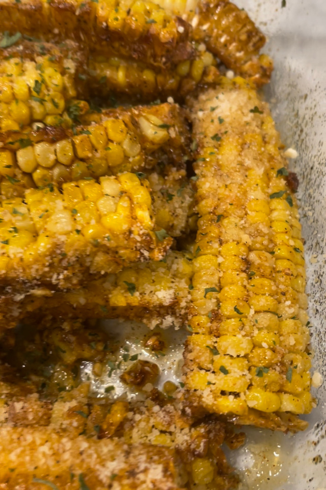 Cajun Corn Ribs in Hot Honey Butter