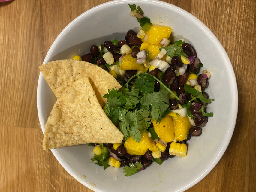 Mango black bean salad