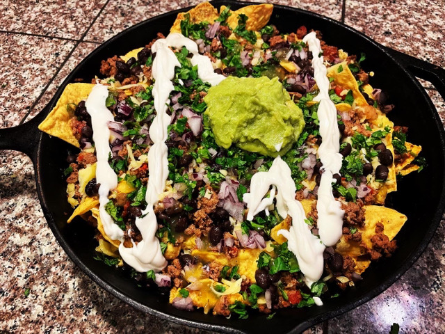 Cast Iron Venison Nachos