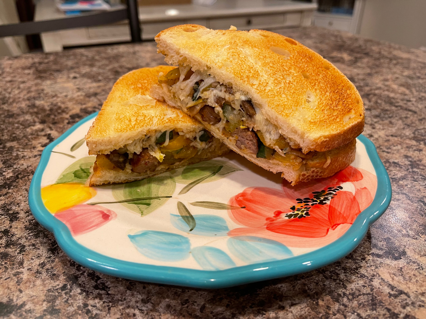 Italian Sausage and peppers sandwich 🥰