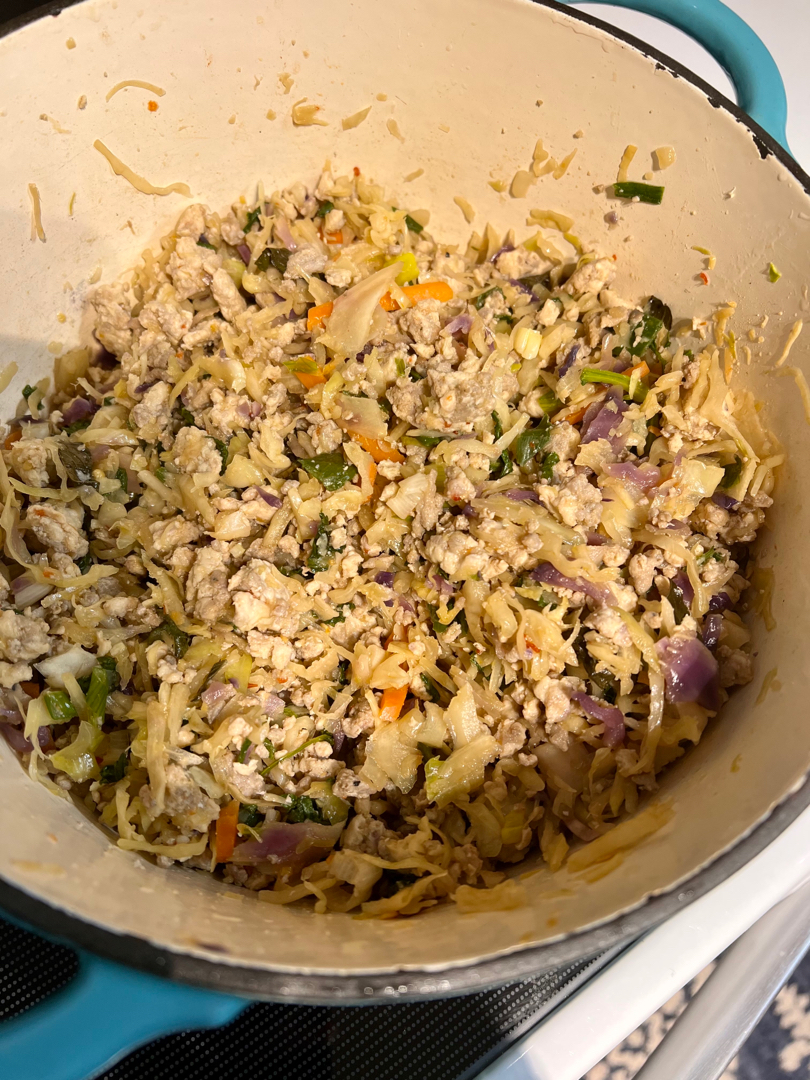 Egg roll in a bowl (Low fat & Low carb) 