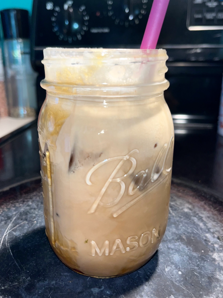honey almond milk iced coffee