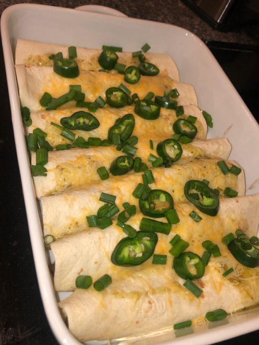 Vegetarian Salsa Verde Enchiladas