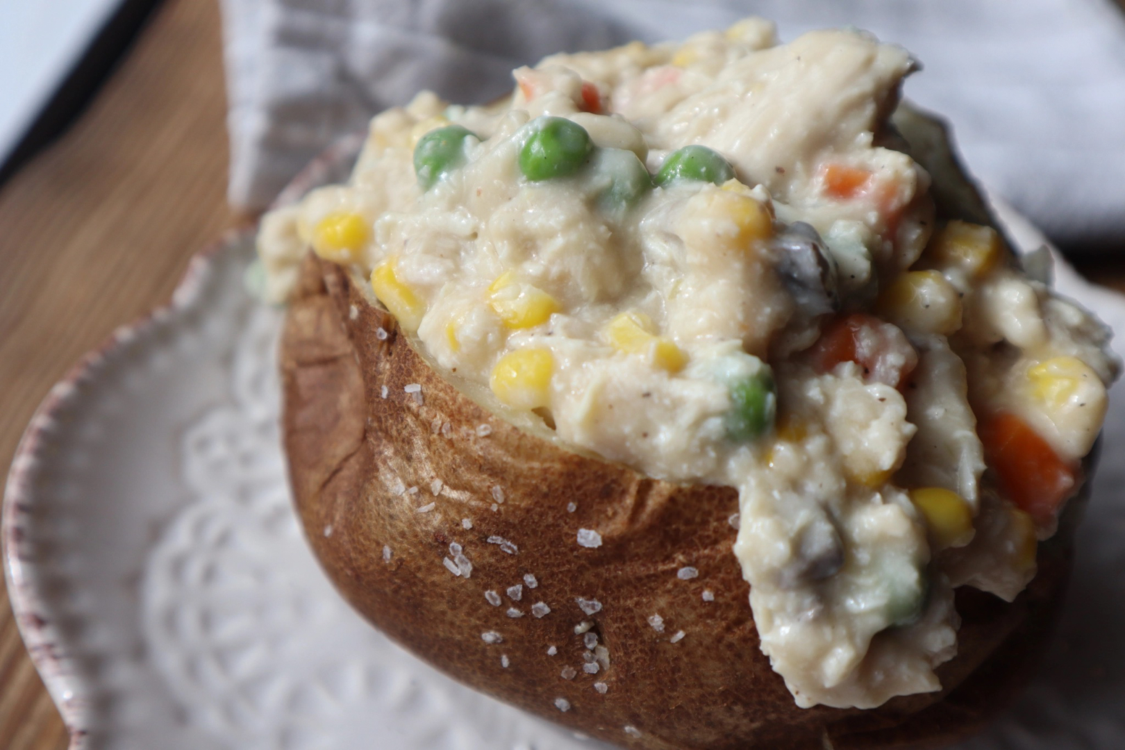 Pot Pie Baked Potatoes