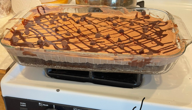 Chocolate poke cake