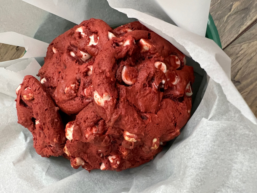 4 Ingredient Red Velvet Cookies