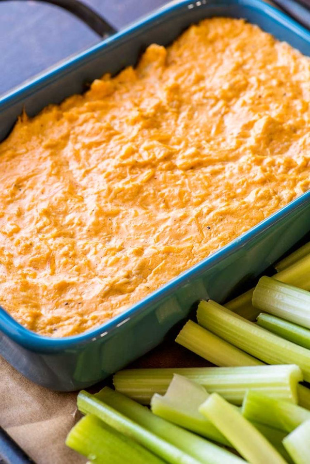 High Protein Buffalo Chicken Dip