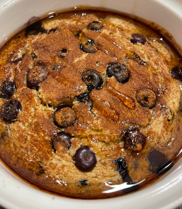 Blueberry Pancake Baked Oats