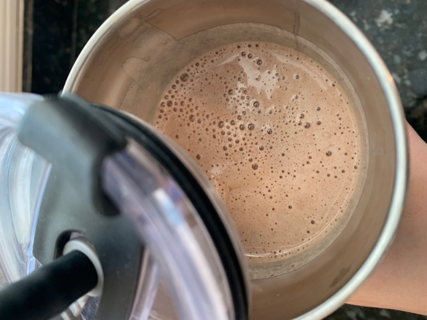Chocolate protein shake