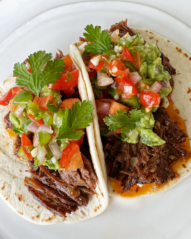 Beef Barbacoa tacos