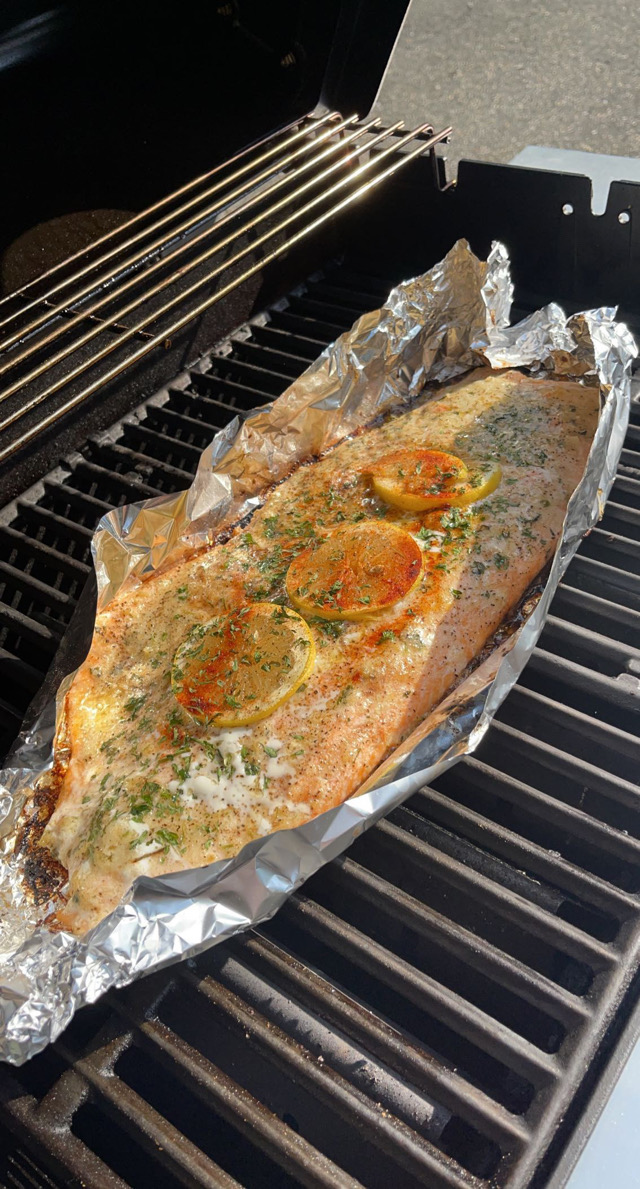 Garlic lemon salmon MY WAY 🍣 🍋