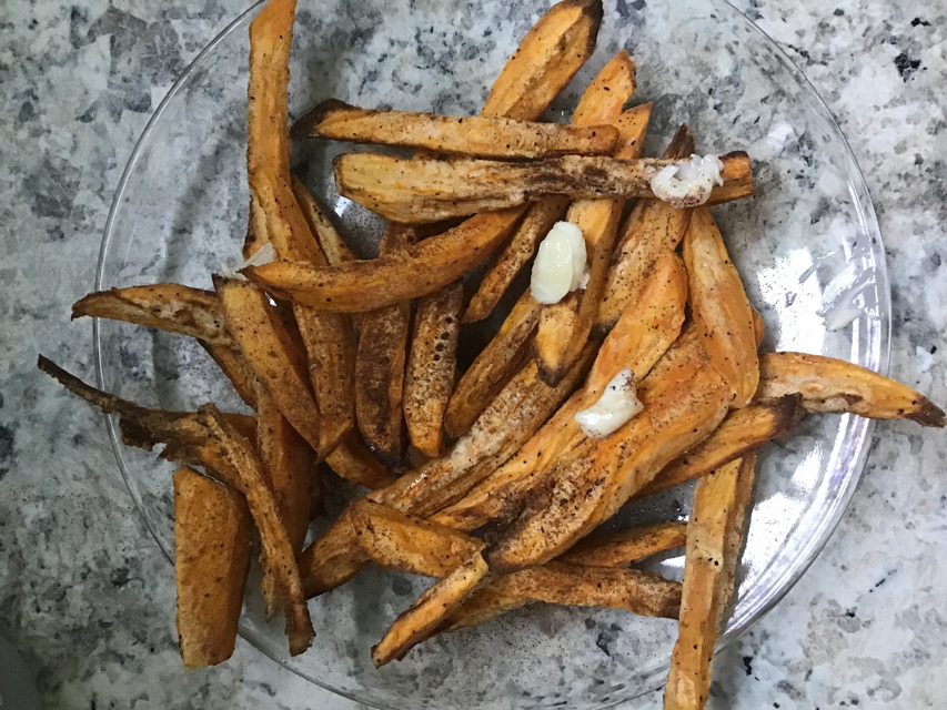 RV’s sweet potato fries (air fryer recipe)