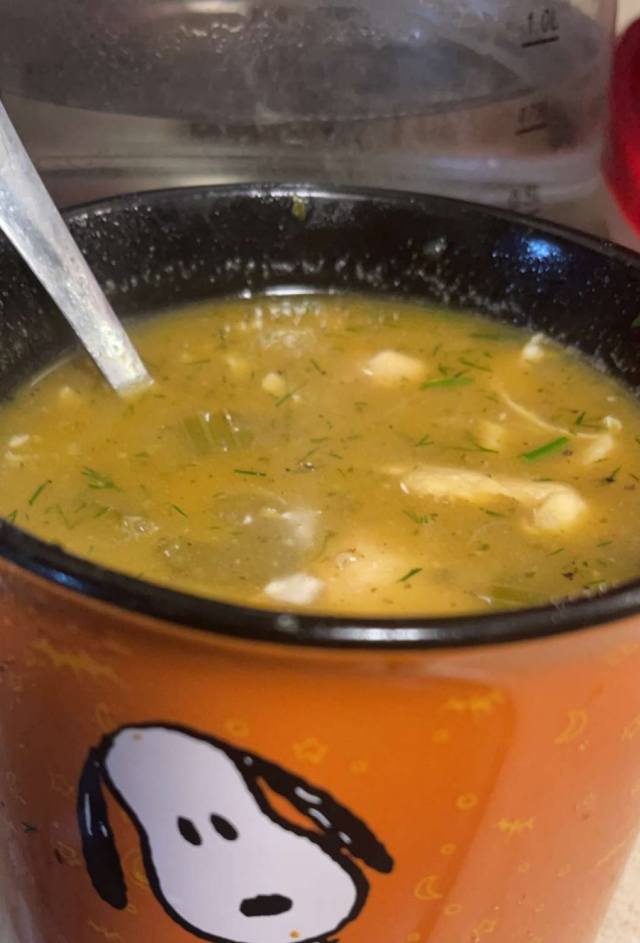 Flu Fighter Chicken and Rice soup