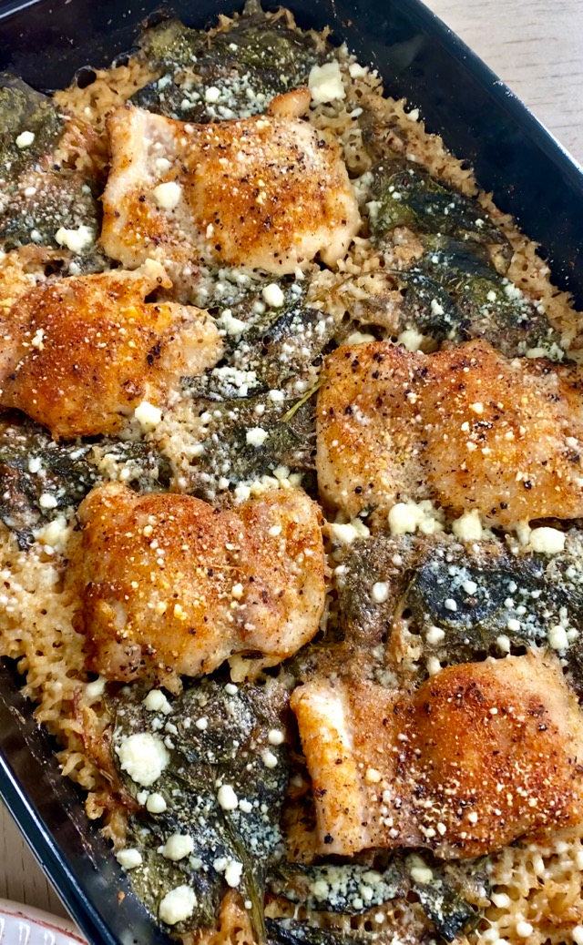 😋 PARMESAN CHICKEN & RICE CASSEROLE 😋