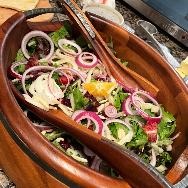Orange fennel fall salad