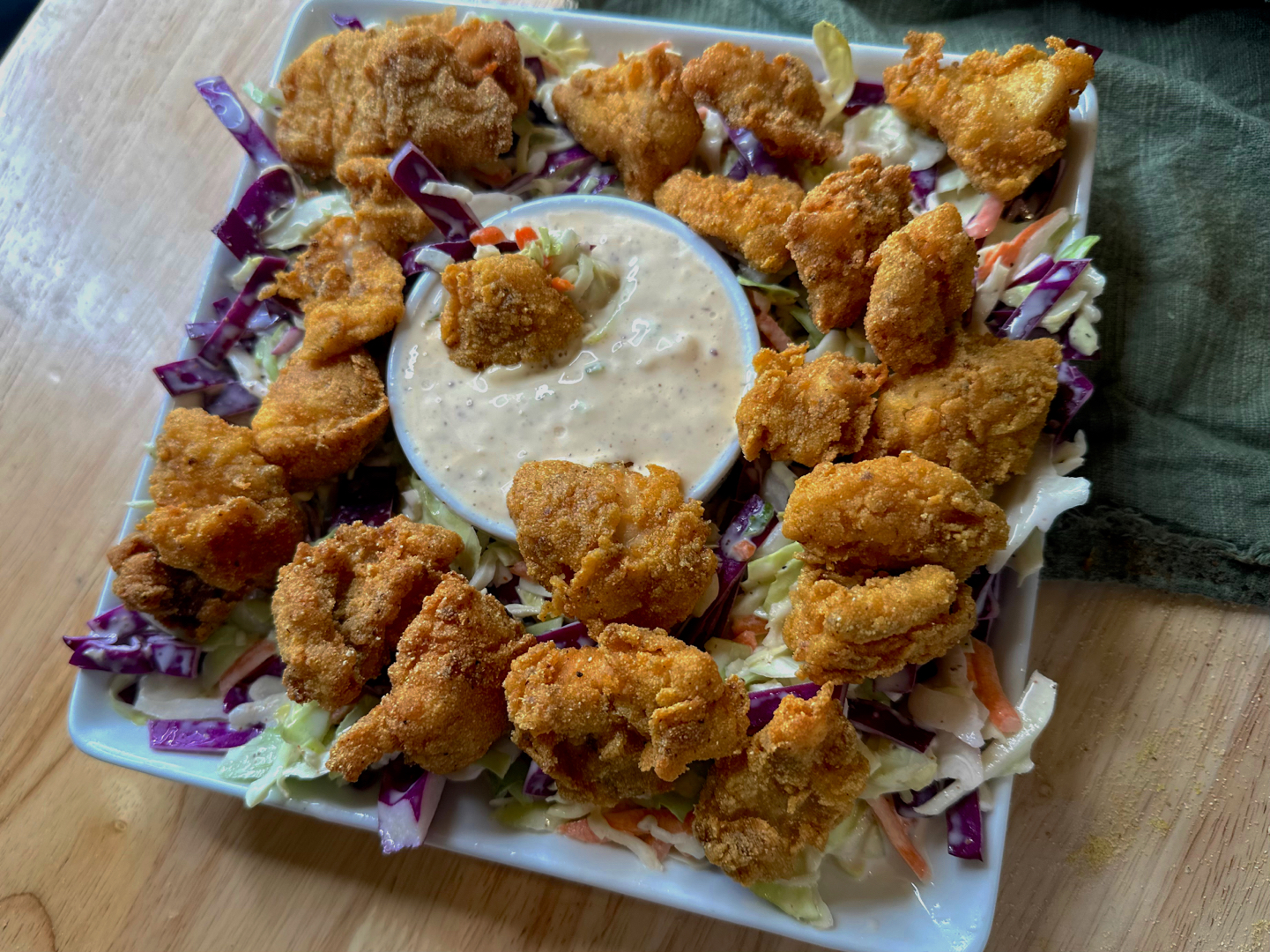 Catfish Nuggets & Coleslaw
