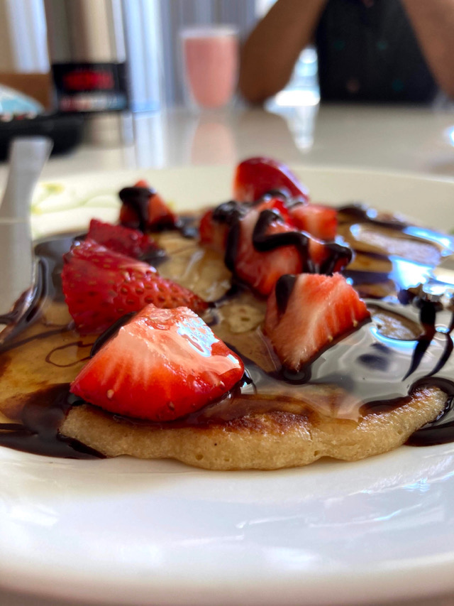 Healthy oats & whole wheat pancakes