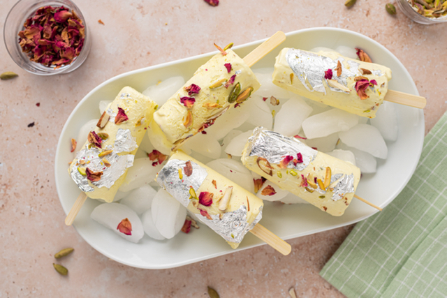 Cardamom Saffron Kulfi