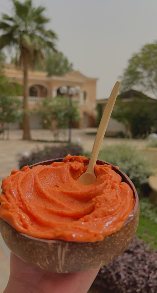 Mango and strawberry smoothie