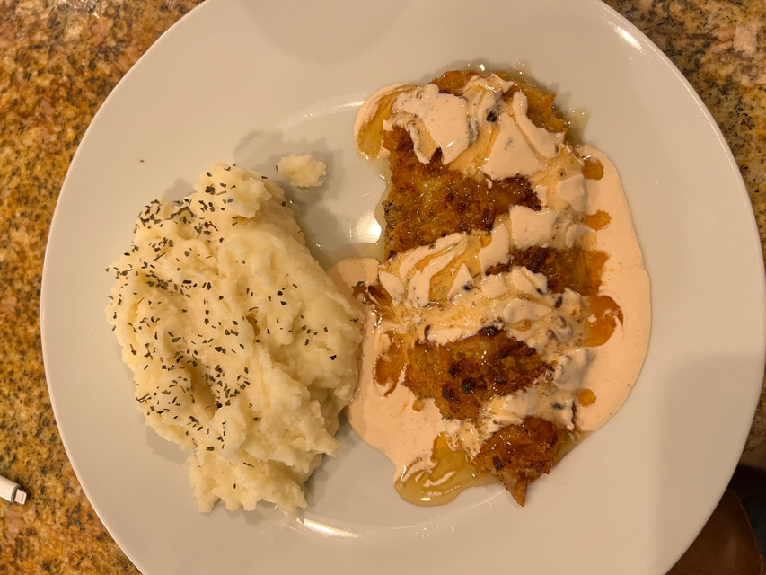Buffalo-Spiced Crisp Chicken Cutlets