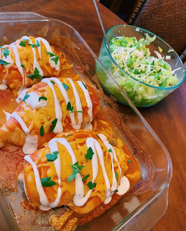 Stuffed Buffalo Chicken with Celery Salad