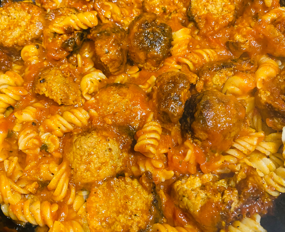 Easy Pasta with Turkey Meatballs 🍝