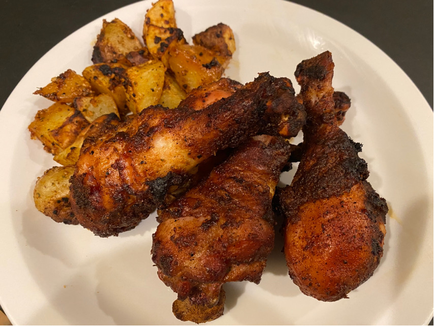 Smoked chicken legs